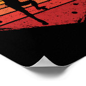 Retro-Felsbrocken Poster (Ecke)