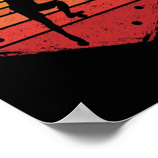 Retro-Felsbrocken Poster (Ecke)