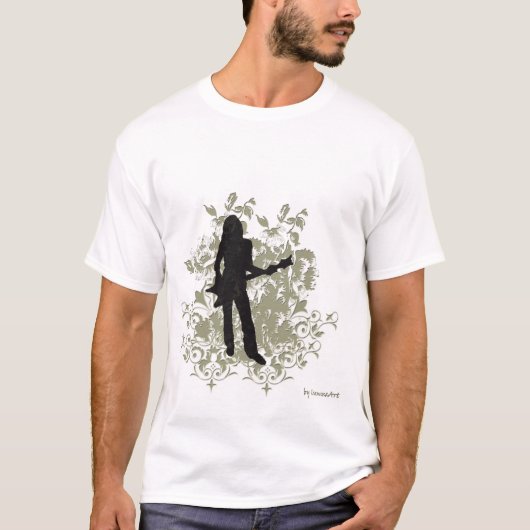 Retro Felsen-Mädchen-T - Shirt (Vorderseite)