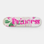 Retro Felsen-Prinzessin Skateboard (Horizontal)