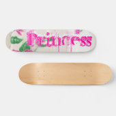 Retro Felsen-Prinzessin Skateboard (Horizontal)