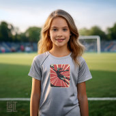 Retro Female Soccer Goalkeeper Tri-Blend Shirt