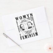 Retro Feminist Spaß Aufkleber (Umschlag)