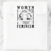 Retro Feminist Spaß Aufkleber (Tasche)