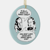 Retro Feminist Spaß Keramikornament (Rechts)