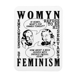Retro Feminist Spaß Magnete