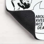 Retro Feminist Spaß Mousepad (Ecke)