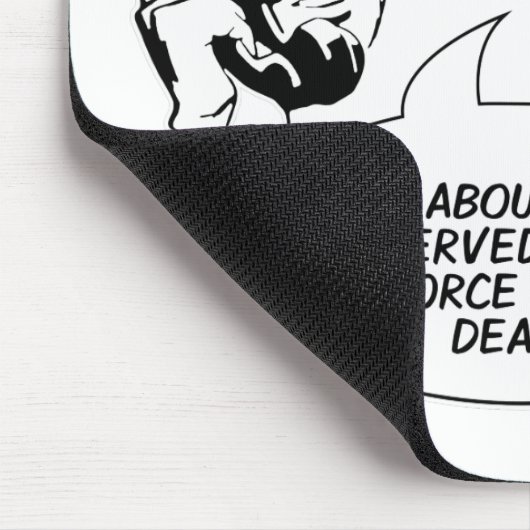 Retro Feminist Spaß Mousepad (Ecke)