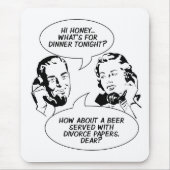 Retro Feminist Spaß Mousepad (Vorne)