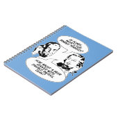 Retro Feminist Spaß Notebook Notizblock (Linke Seite)