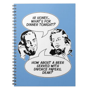 Retro Feminist Spaß Notebook Notizblock