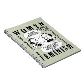 Retro Feminist Spaß Notebook Notizblock (Rechte Seite)