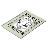 Retro Feminist Spaß Notebook Notizblock (Linke Seite)
