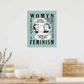 Retro Feminist Spaß Poster (Küche)
