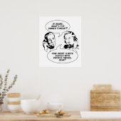 Retro Feminist Spaß Poster (Küche)