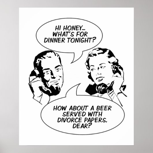 Retro Feminist Spaß Poster (Vorne)