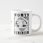 Retro Feminist Spaß Tasse (Rechts)