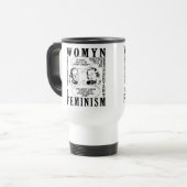 Retro Feminist Spaß Tasse (Vorderseite Links)