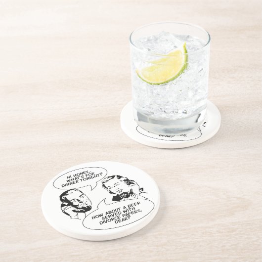 Retro Feminist Spaß Untersetzer (Seite)