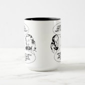Retro feministische Spaß-Tassen Tasse (Zentrum)