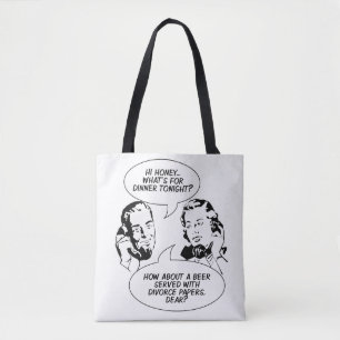 Retro-feministischer Humor-Taschen Tasche