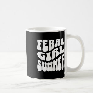 Retro Feral Girl Sommer Mama Teezeremonie auf dem Kaffeetasse