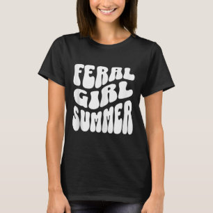 Retro Feral Girl Sommer Mama Teezeremonie auf dem T-Shirt