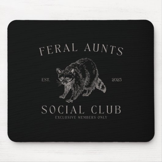 Retro Feral Tante Sozialklub Kindergarten Mousepad (Vorne)