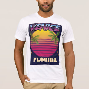 Retro Ferienplakat Venedigs Florida T-Shirt
