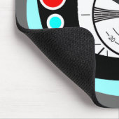 Retro Fernseh- und Test-Muster Mousepad (Ecke)