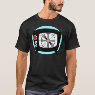 Retro Fernseh- und Test-Muster T-Shirt