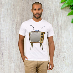 Retro-Fernsehen Vintage-TV Herren T-Shirt
