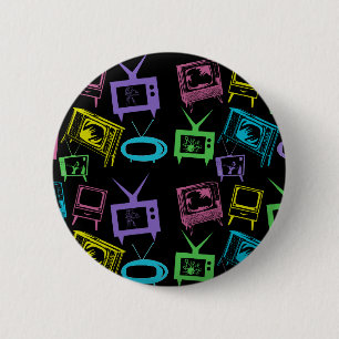 Retro-Fernseher Button