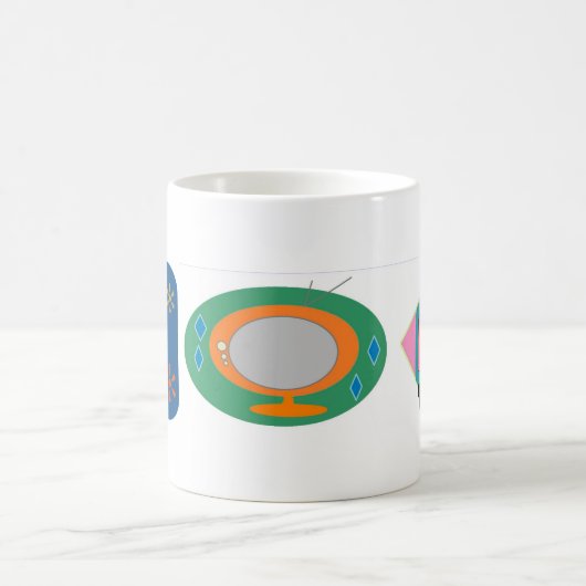 Retro-Fernseher Kaffeetasse (Mittel)