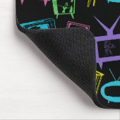 Retro-Fernseher Mousepad (Ecke)