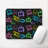 Retro-Fernseher Mousepad (Mit Mouse)
