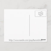 Retro Fernsehfamilien-Postkarte Postkarte (Rückseite)