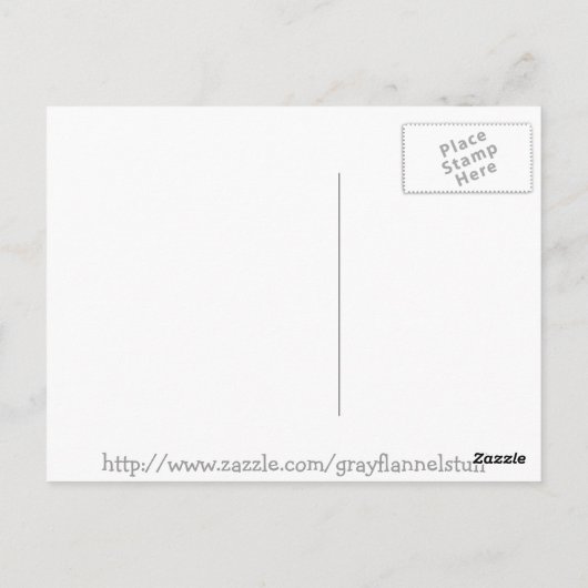 Retro Fernsehfamilien-Postkarte Postkarte (Rückseite)