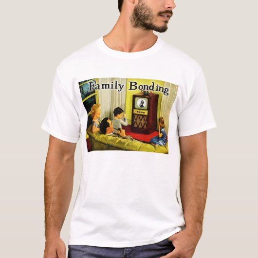 Retro Fernsehfamilien-T - Shirt (Vorderseite)