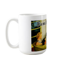 Retro Fernsehfamilien-Tasse (Familien-Abbinden)