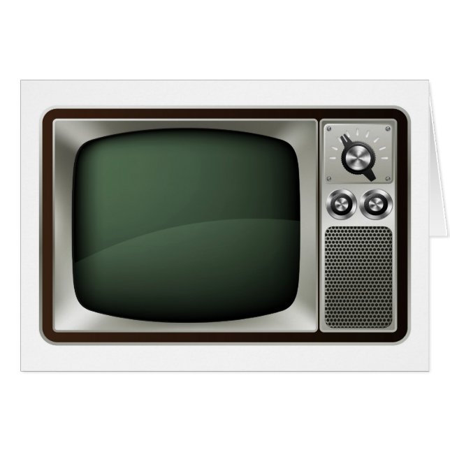 Retro Fernsehillustration (Vorderseite (Horizontal))