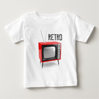Retro Fernsehkleinkind-Shirt Baby T-shirt
