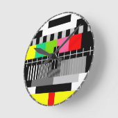 Retro FernsehWanduhr Runde Wanduhr (Winkel)