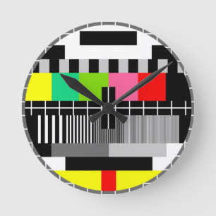 Retro FernsehWanduhr Runde Wanduhr