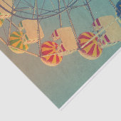 Retro Ferris Wheel Karneval Foto Decoupage Seidenpapier (Ausschnitt)