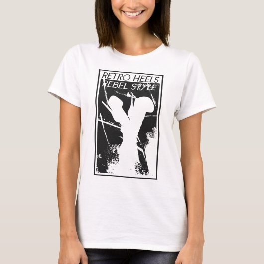Retro-Ferse mit Grunge Edge - Zeitloser Stil T-Shirt (Vorderseite)