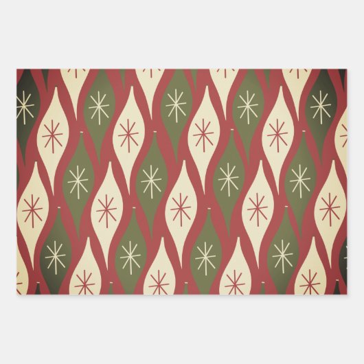 Retro Festival Moon and Stars Geschenkpapier Set (Vorderseite 3)