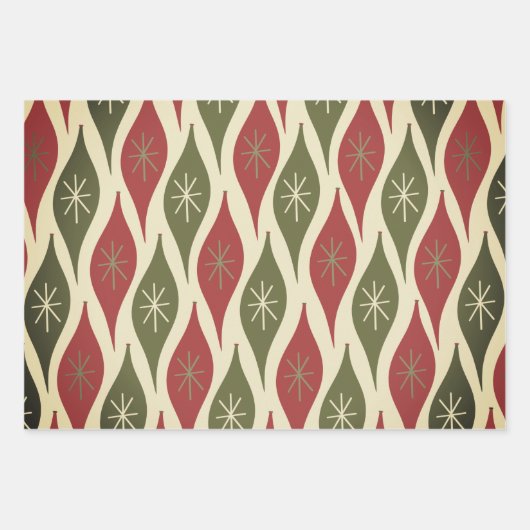 Retro Festival Moon and Stars Geschenkpapier Set (Vorderseite 2)