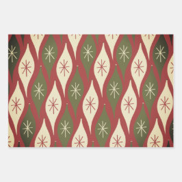 Retro Festival Moon and Stars Geschenkpapier Set