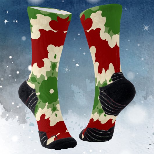 Retro Festive Mandala Socken